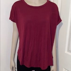 Burgundy Top by Poof!